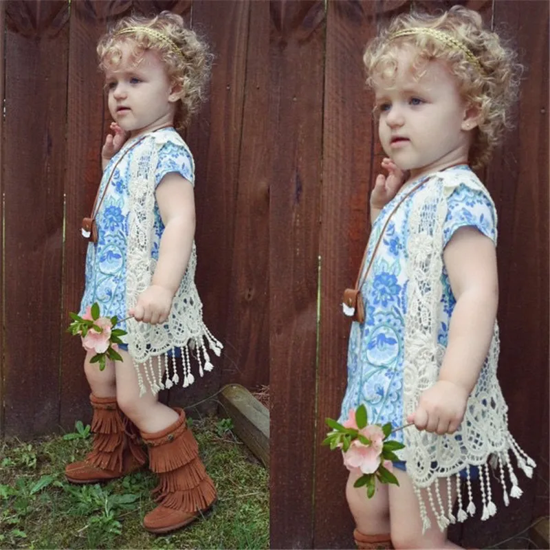 Nicoevaropa/модный кружевной жилет для маленьких девочек Детский кардиган из бежевого хлопка, повседневный детский винтажный жилет, один размер 1-4T