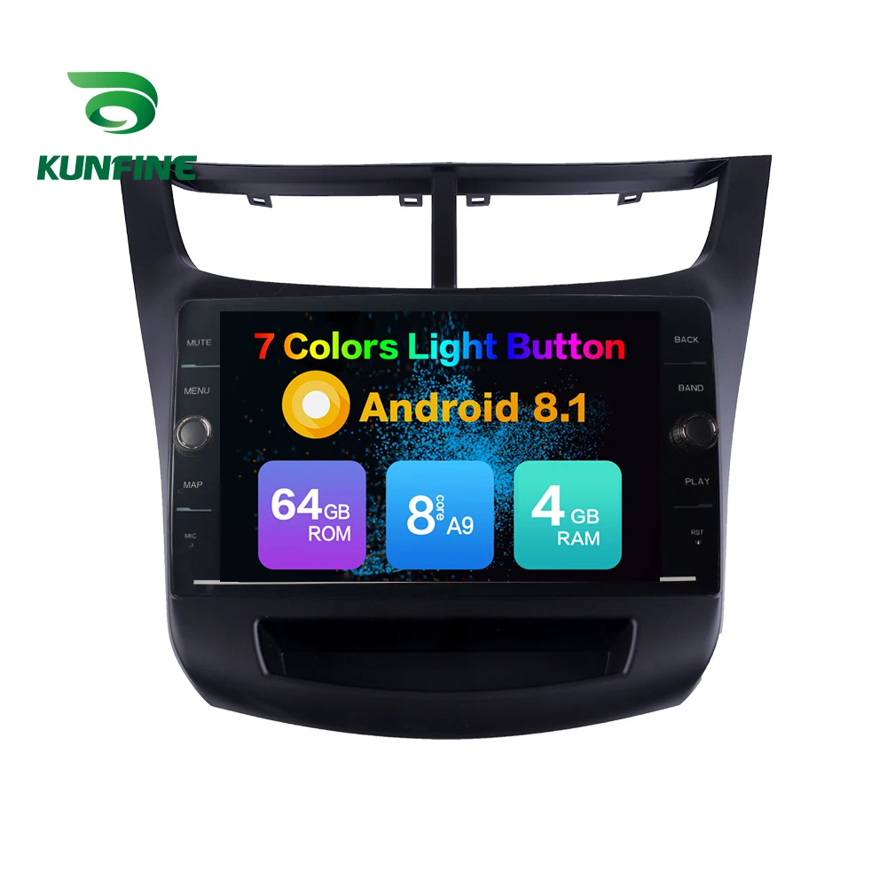 Perfect Octa Core 4GB RAM 64GB ROM Android 8.1 Car DVD GPS Player Deckless Car Stereo For Chevrolet SAIL 2015 Radio Headunit Device 1