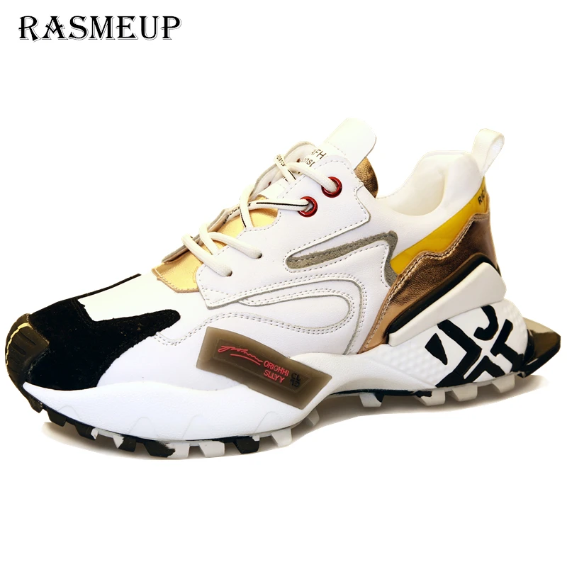 RASMEUP/уличный стиль женские кроссовки на плоской платформе 2019 Модные