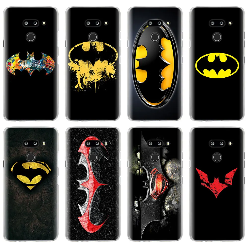 

Cool Batman Logo phone Case cover for LG G7 G8 ThinQ G5 G6 V30 V40 V50 ThinQ Q6 Q7 Hard Back Case cover