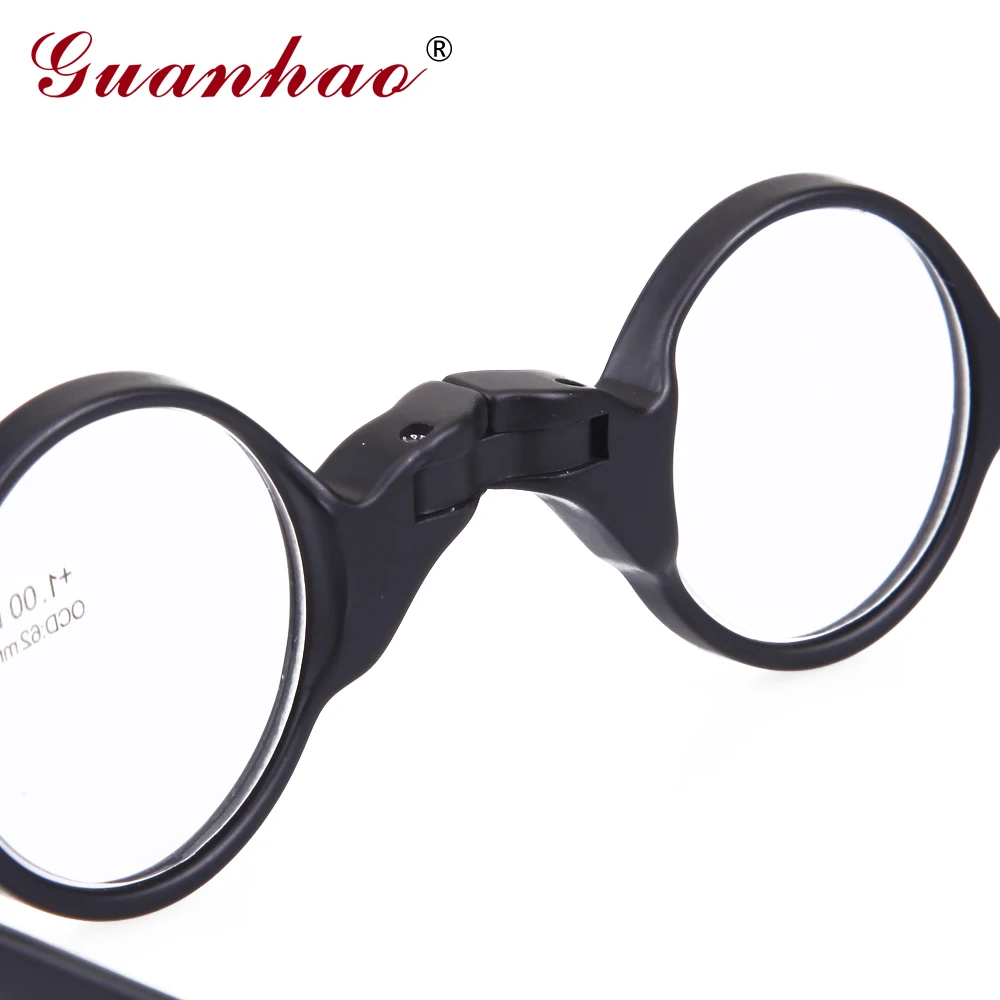 Koop Guanhao Vintage Leesbril Opvouwbare Mannen Vrouwen TR90 Frame Slim Ultralight Anti Vermoeidheid Lezen Brillen 1.0 1.5 2.0 2.5