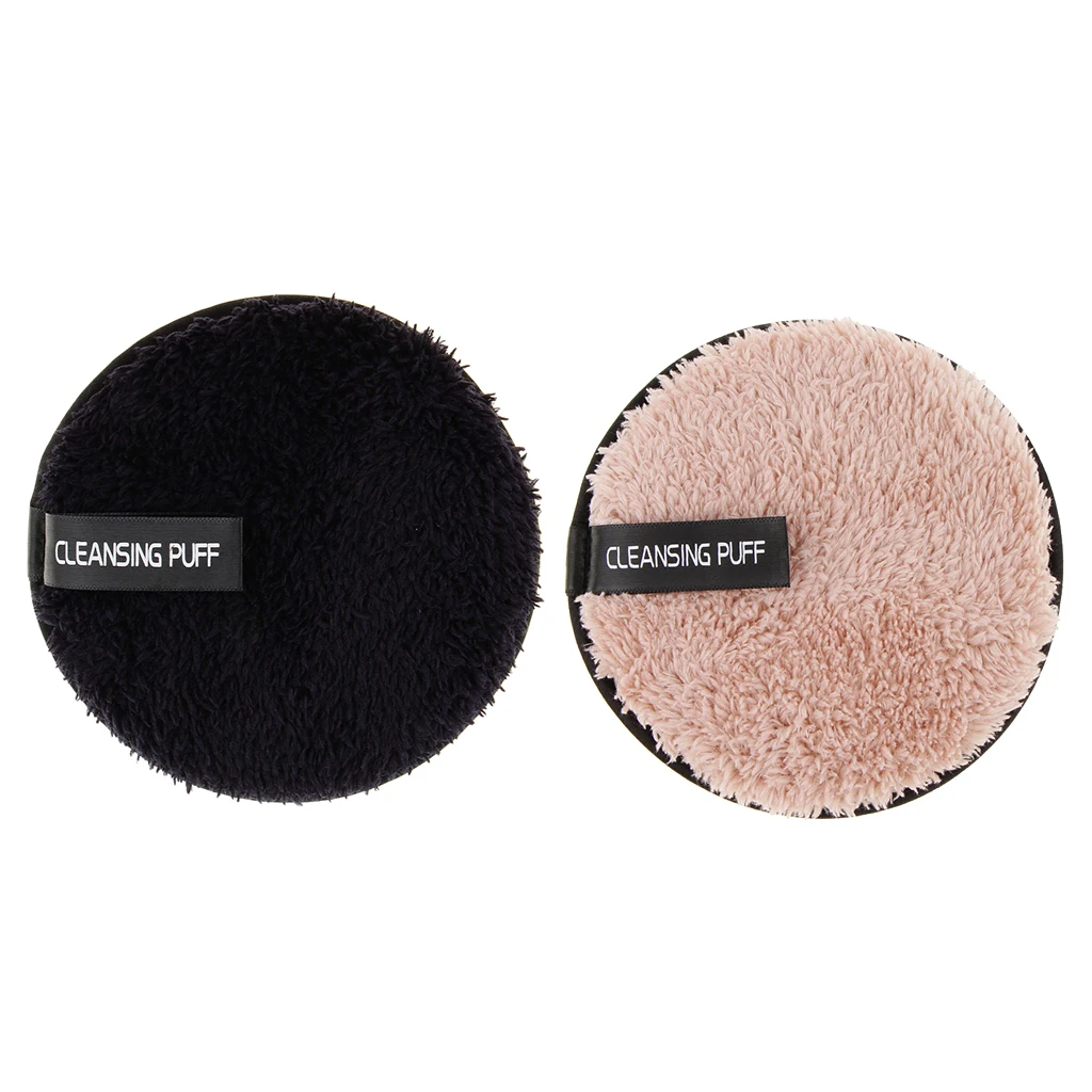 2 шт./компл. микрофибры Ткань колодки для удаления лица очищающий пуф для макияжа средство для мытья лица