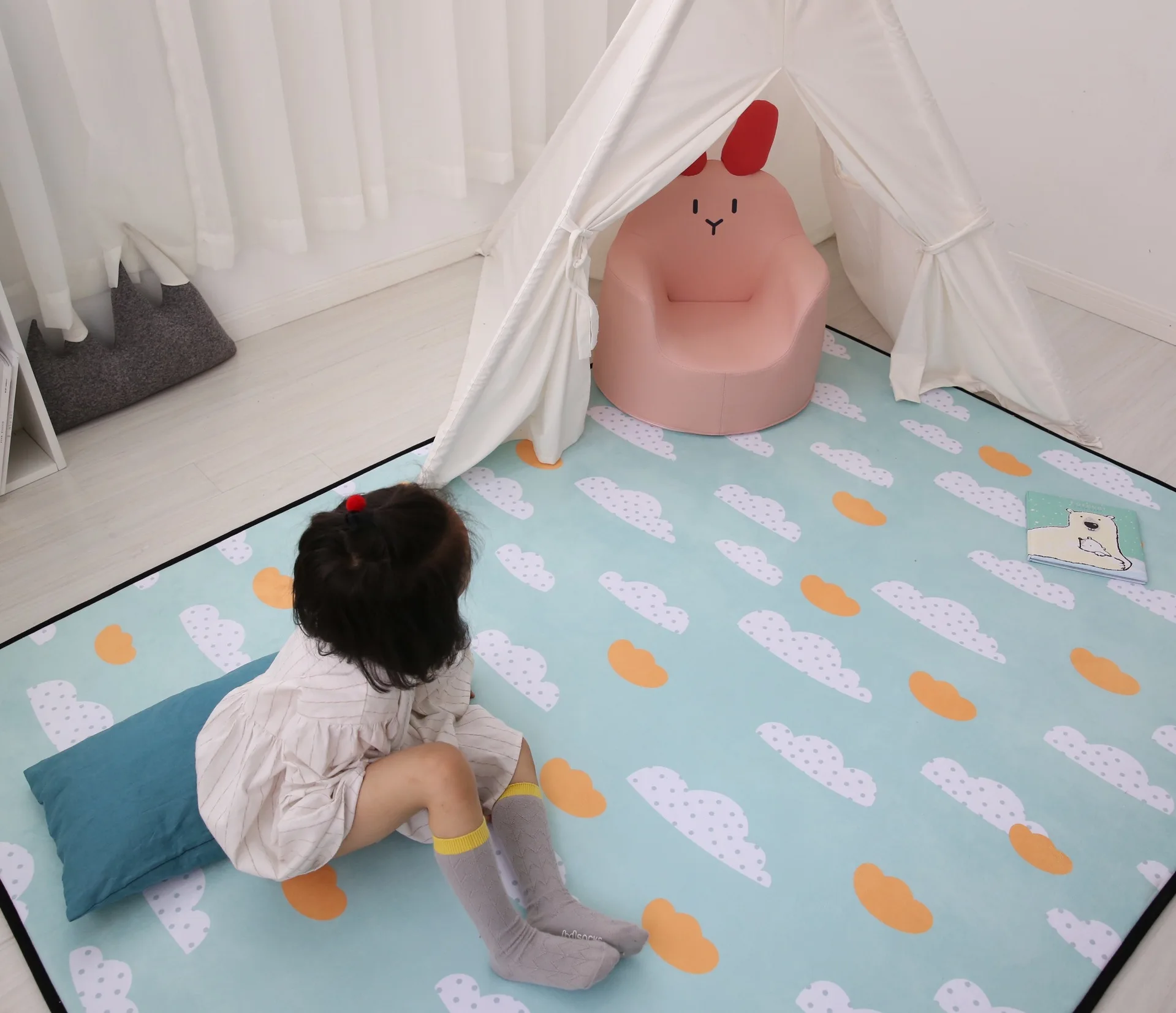 Толстые Мультяшные ковры 150X200 см для гостиной, мягкие коврики для спальни, детские коврики для игры в ползание, противоскользящий ковер, детская комната
