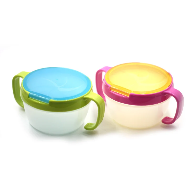 Baby Kids Spill Proof Bowl Infants 360 Rotate Dishes Tableware Snack