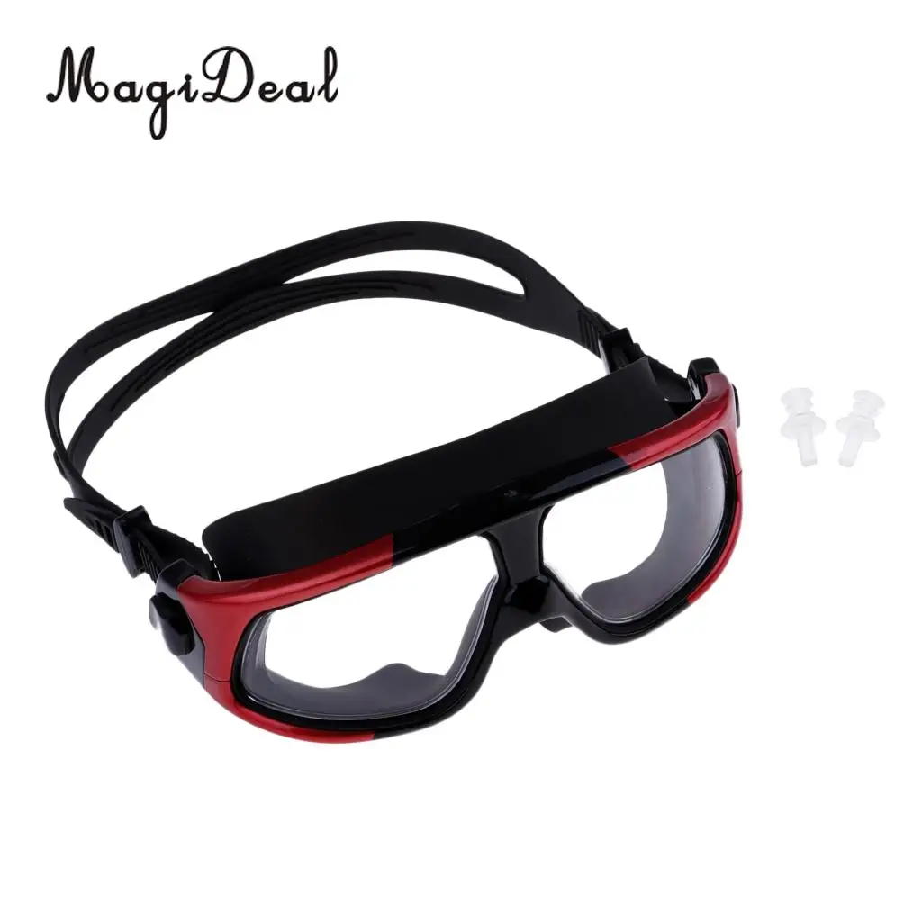 MagiDeal Unisex Anti-Fog Diving Mask Snorkeling Kayak Goggles w/ Ear Plug for Water Sports Freediving Swimming SCUBA Snorkeling
