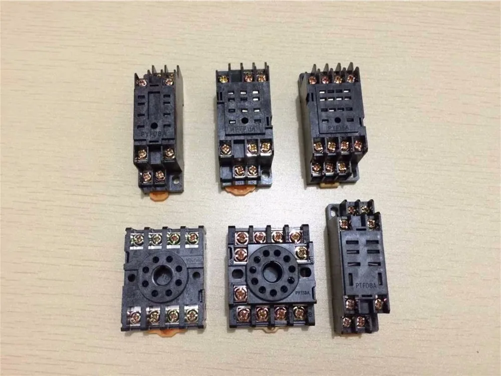 

10pcs Miniature Relay Socket Base PYF08A PYF11A PYF14A PTF08A PTF14A PF083A PF113A Socket For Intermediate Relay