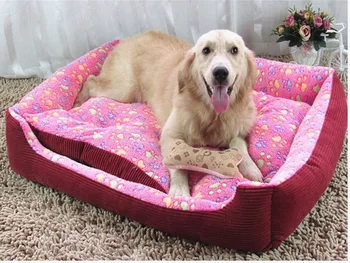 

Footprint Dog Cat Rabbit Bed Union House Dog Beds cage playpen for Small/large Dogs Bed Mats Pet Blankets for Dogs
