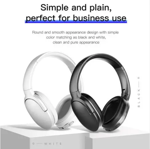 Baseus D02 Bluetooth наушники складной 25 часов воспроизведения музыки Беспроводной