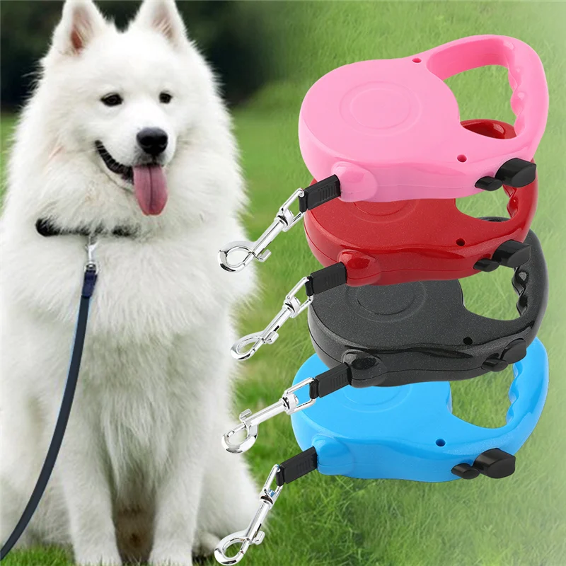 3/5M Multifunctional Retractable Pet Dog Cat Leash Traction Rope