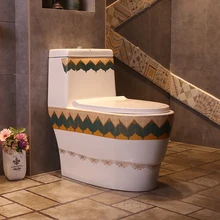 Креативный индивидуальный Европейский стиль защита от запаха Туалет бытовой сифон для ванной комнаты керамический Соединительный Туалет