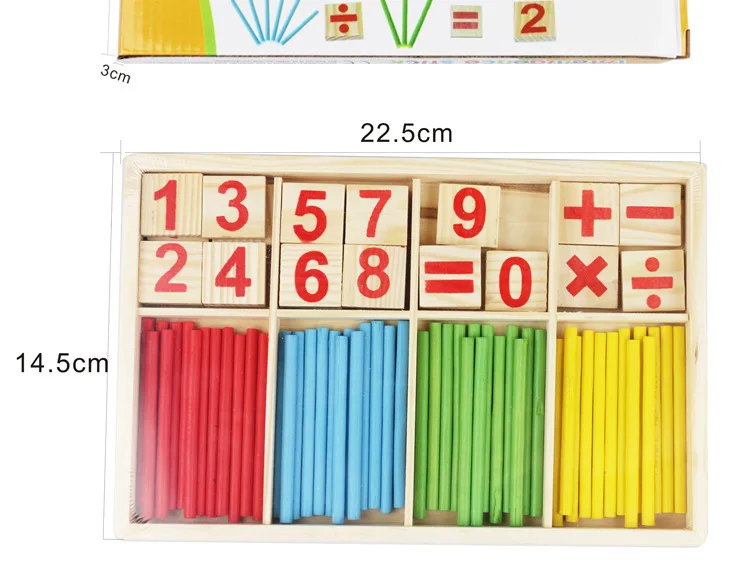 Для раннего обучения по системе Монтессори цифровая палка счетные Обучающие инструменты Детские игрушки для детского сада Детские