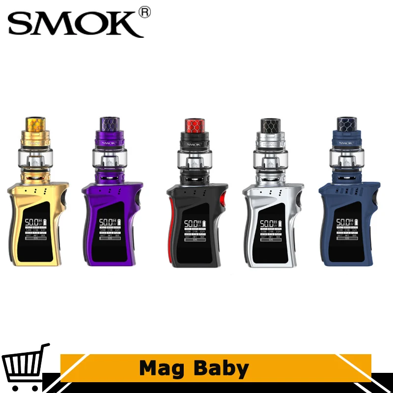 

Original Electronic Cigarette Smok Mag Baby Kit with 50W Mag Baby Box Mod 1600mah Battery and 4.5ml TFV12 Baby Prince Tank Vape