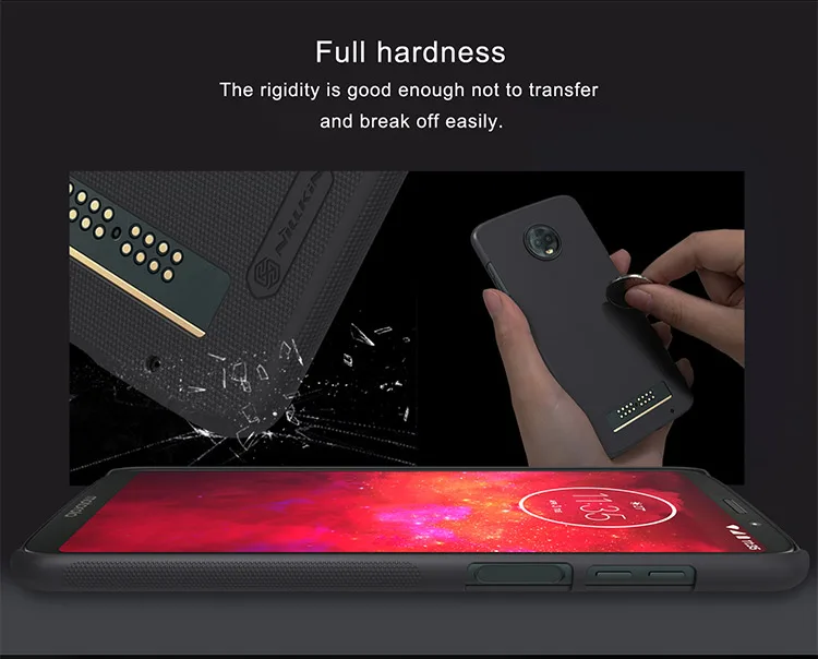 NILLKIN Super Frosted Shield High-quality Exquisite Protective Case for Motorola MOTO Z3 and Z3 PLAY Smartphone