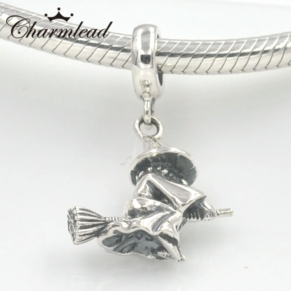 Подвеска Шарм ведьма из серебра 925 пробы для браслета|pandora charm bracelet|fit pandoradiy jewelry