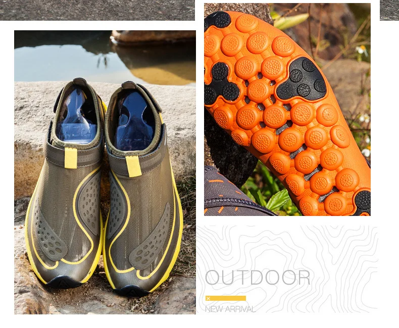 EU36-47, коричневый, желтый, синий, походные уличные сандалии, водная спортивная обувь, обувь для катания на лодках, мужская обувь