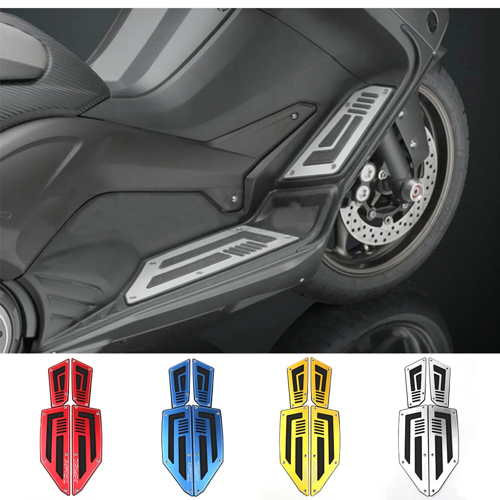 

Motorcycle Footboard Steps Motorbike Foot Footrest Pegs Plate Pads For Yamaha TMAX 530 T-MAX 530 2012 2013 2014 2015 2016