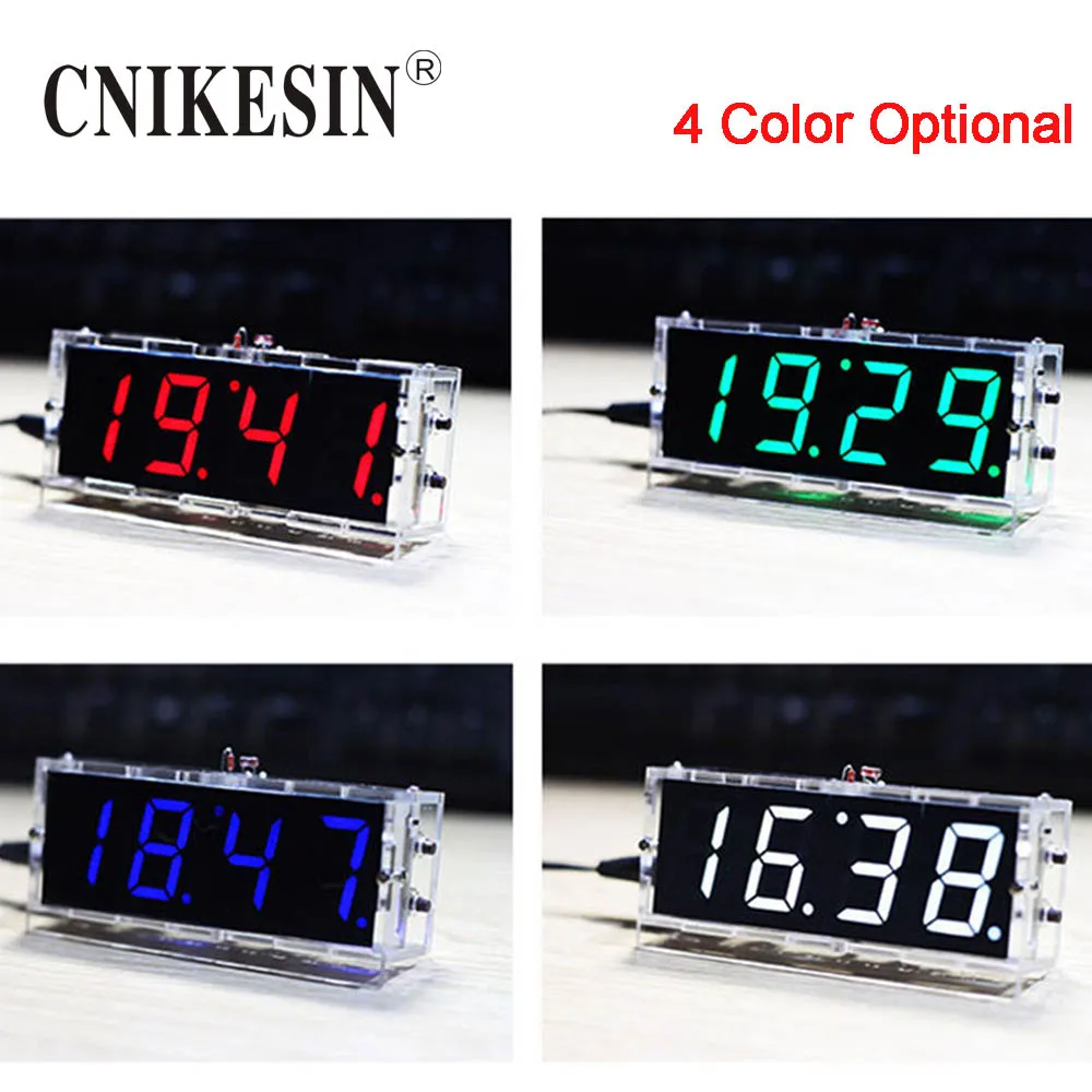 CNIKESIN DIY цифровые часы люкс голос хронометрические запчасти светодио дный led