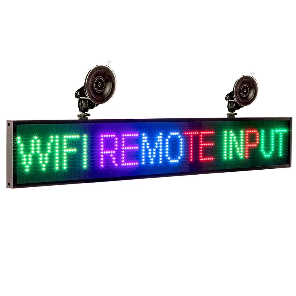 Полноцветный Автомобильный светодиодный дисплей P5 SMD 12 В RGB панель для помещений
