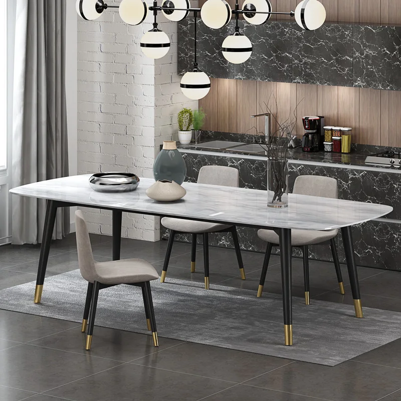 

1.6-2.0 m long kitchen artificial marble dining table CE-FD02