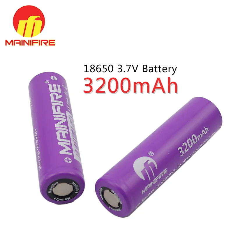 Mainifre 18650 литий-ионная батарея 3200mAh 3,7 V 40A Высокая дренажная аккумуляторная батарея(4 шт./лот