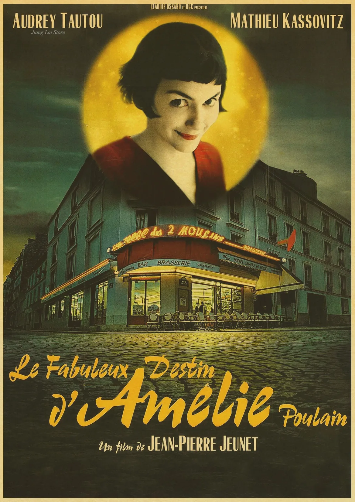 Audrey Tautou знаменитая работа Amelie винтажный бумажный плакат настенная живопись украшение дома 42X30 см 30X21 см - Цвет: H269