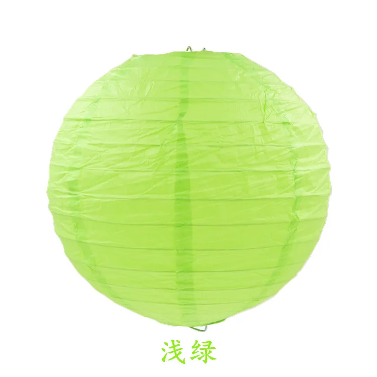 1 шт., 8 дюймов, 20 разноцветных китайских круглых бумажных фонариков, шаров для свадебной вечеринки, подвесных фонариков, декор на день рождения, принадлежности для малышей - Цвет: light green