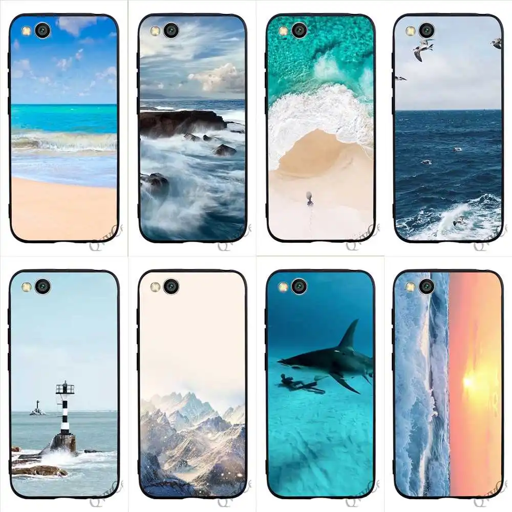 

Pattern Ocean Sea Phone Case for Redmi Note 5 Pro Cover 4X A2 A1 4A Plus 5A Prime 6A 7 6 for Xiaomi Mi 9se 9 8 Lite Skin