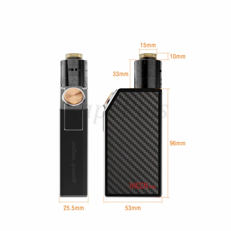 Original Geekvape Mech Pro Kit 3ml Medusa RDTA and Mech Pro Vape MECH Mod Elektronik Sigara vs Mech pro mod fit 18650 Battery 07