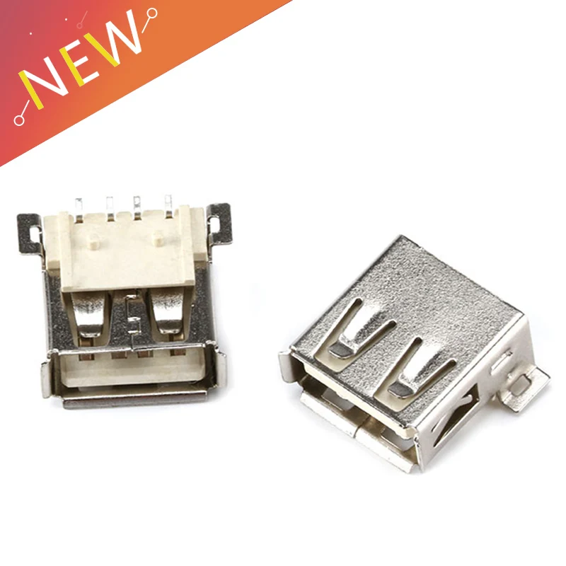 10 шт. USB женское сиденье AF SMD соединитель Full Big 4PIN Type A mother A|Соединители| |