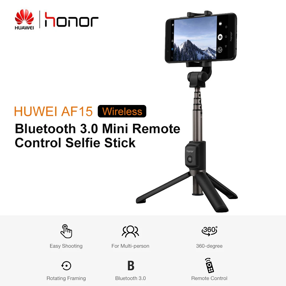 Huawei Honor AF15 селфи палка штатив Bluetooth 3 0 Портативный беспроводной управление ручной