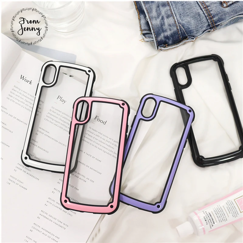 

For Apple iPhone 11 X 8 7 6 6s Plus Cover Clear Transparent Ultra Thin Back Full Protective Hard Shell TPU Fitted Case