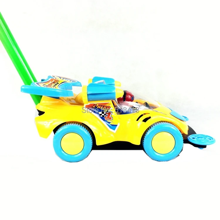 Обучающие игрушки для детей на колесиках с колокольчиком для маленьких детей с возможностью захвата/движения, развивающая игрушка унисекс с одним стержнем