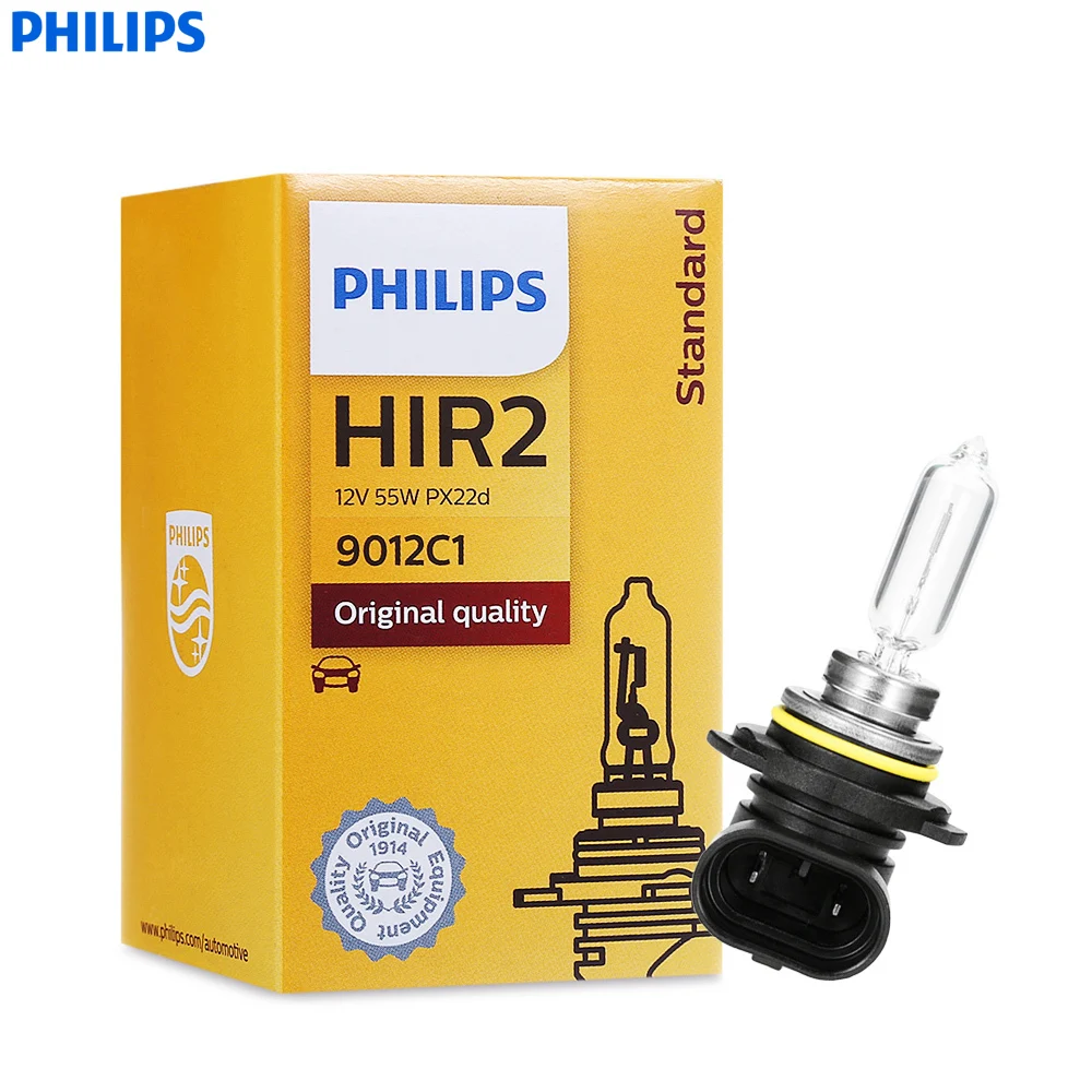 Philips Car Halogen Headlights 12V 55W H1 H3 H7 H11 H4 H8 H9 HB4 HB3 2800K