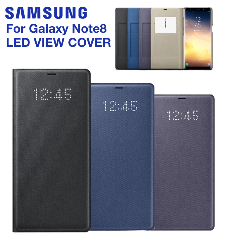 Светодиодный Чехол samsung Smart Cover чехол для телефона samsung Galaxy Note 8 N9500 Note8 N950F SM-N950F чехол для телефона