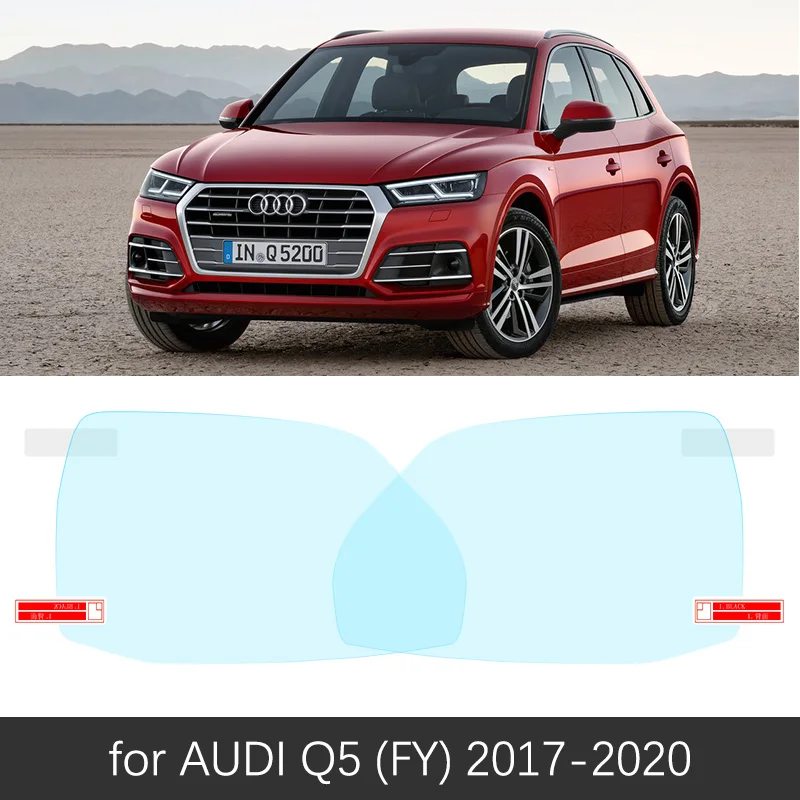 Для Audi Q5 II FY полное покрытие противотуманная пленка зеркало заднего вида дождестойкий фольги ясный анти-непрозрачна пленка аксессуары - Название цвета: AUDI Q5 FY 2017-2020