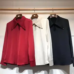2019 ограниченная партия полиэстеровый Обычный полный Blusa темперамент женское платье для пригородных сплошной Цвет женский Для женщин