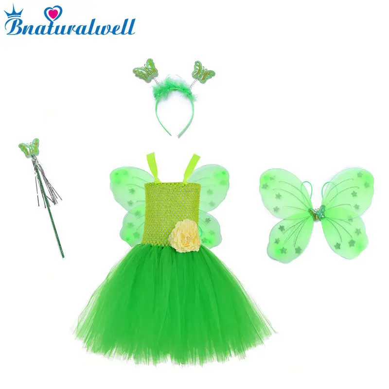 

Princess DRESS Tinkerbell Tutu Dress outfit Birthday Costume special Occasion Green Fairy Princess Tutu Photo shoot AA041K