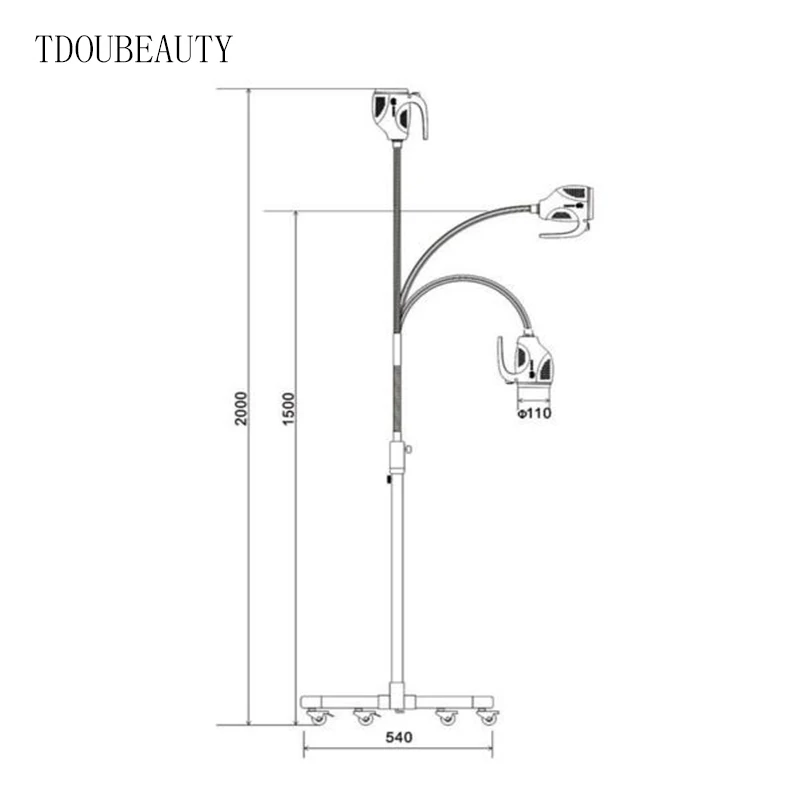 TDOUBEAUTY мир популярных Стиль хирургического обследования лампы KD-202B-8 стоматологический осмотр свет движимого 21 W Светодиодная лампа для