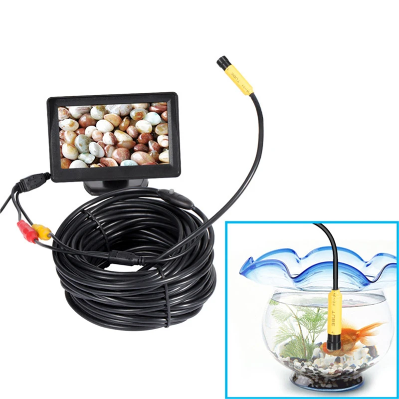 5 V/12 V 10mm Len AV Водонепроницаемая мини камера эндоскопа 1 m/5 m/10 m/15 m/20 m гибкая