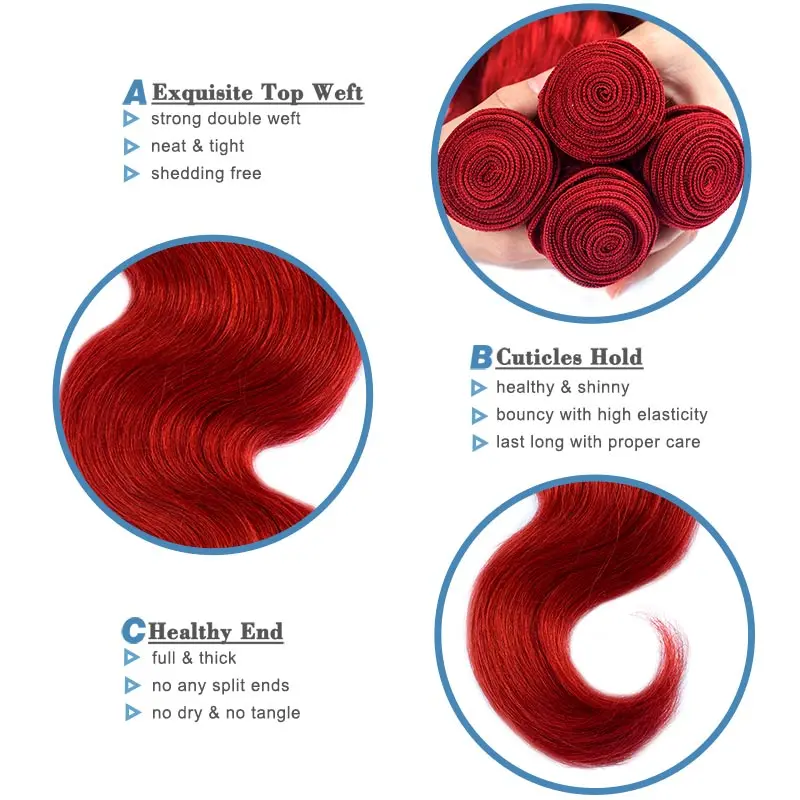 Remyblue pacotes de cabelo onda do corpo