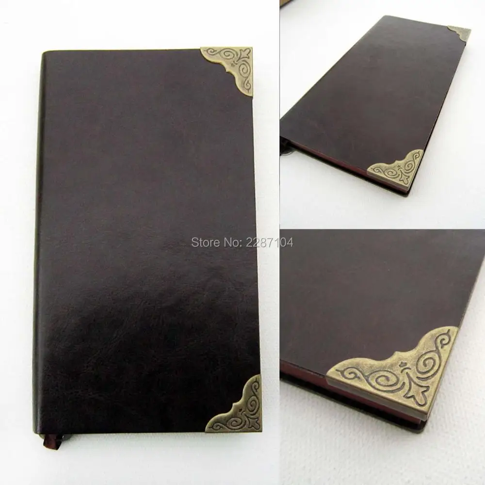 24pcs New Antique Brass Iron Metal Book Picture Photo Album Menu Scrapbooking Notepad Bag Folder Decor Corner Protector