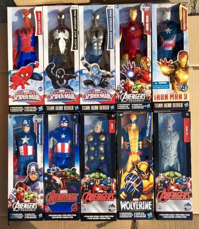 

Disney 30cm Marvel Avengers Endgame Legends Thanos Hulk Iron Man Spiderman Captain America PVC Action Figure Anime Figure A43