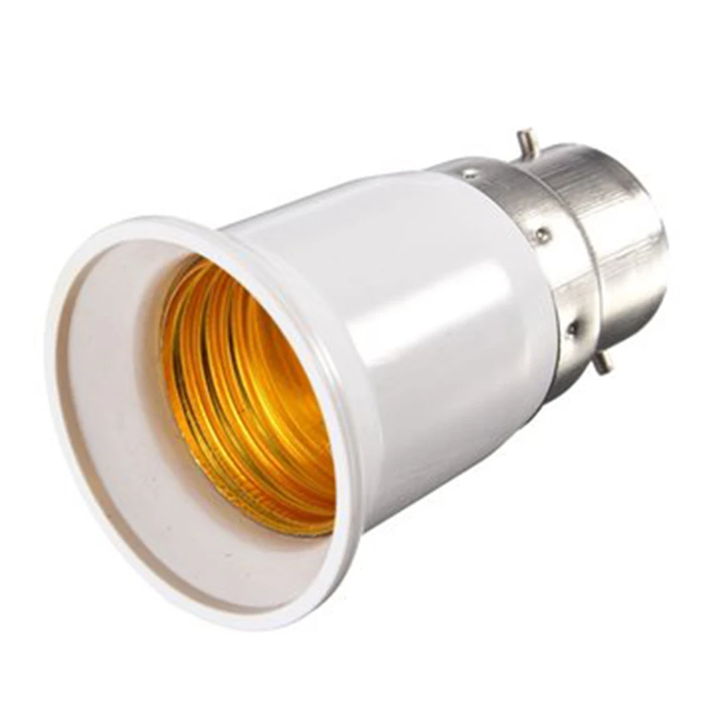 

Lamp Holder Durable Anti- B22 To E27 Converter Base Light Bulb Socket Screw Adapter Led