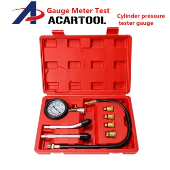 

2019 Petrol Gas Engine Cylinder Compressor Gauge Meter Test Pressure Compression Tester Leakage Diagnostic