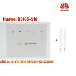 (+ 2 шт. антенны) unlocked-huawei-b310s-518-lte-4g-wifi-router-broadband-fdd-band-1-2-aws-5-7-28