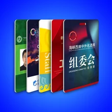 10 шт на заказ 85,5*54 мм пластиковые карточки из ПВХ красочная печать имя визитная карточка