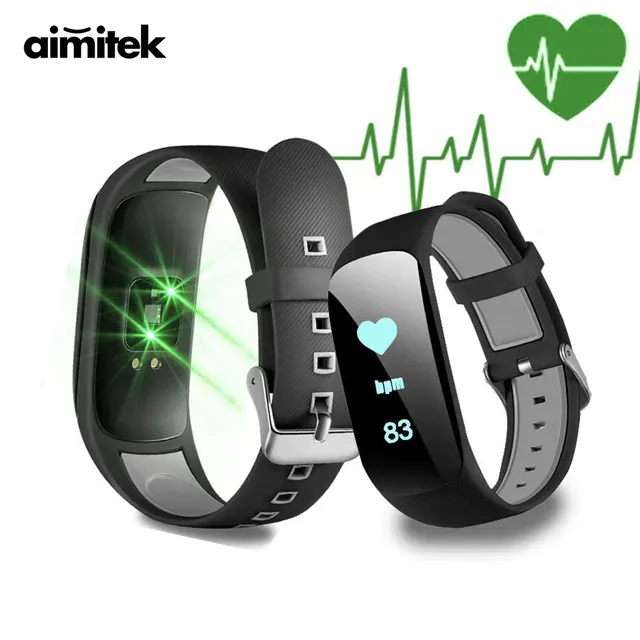 $US $23.89 Aimitek Z17HR Smart Band Bluetooth Wristband Waterproof GPS Bracelet Fitness Tracker Heart Rate Sle