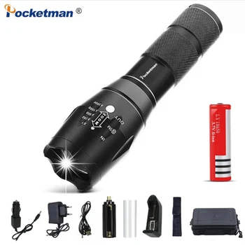 

12000 Lums XP-L-V6 L2 LED Tactical Flashlight Torch Zoomable linterna LED Flashlight Waterproof Torch For AAA 18650 Rechargeable