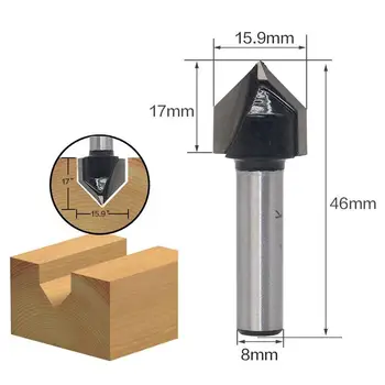 

6 PCS Per Set 8 Shank Woodworking Router Bit Set Milling Cutters Router Bits For Wood Tools Drill Machine