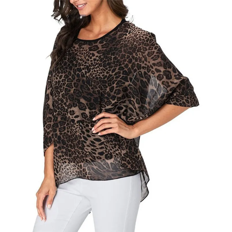 Sexy Women Plus Size Long Sleeve Round Neck Protection  Blouse Cover-Up Loose Tops New Style Clothes Daily Blouse Blusas 40FE15 (6)
